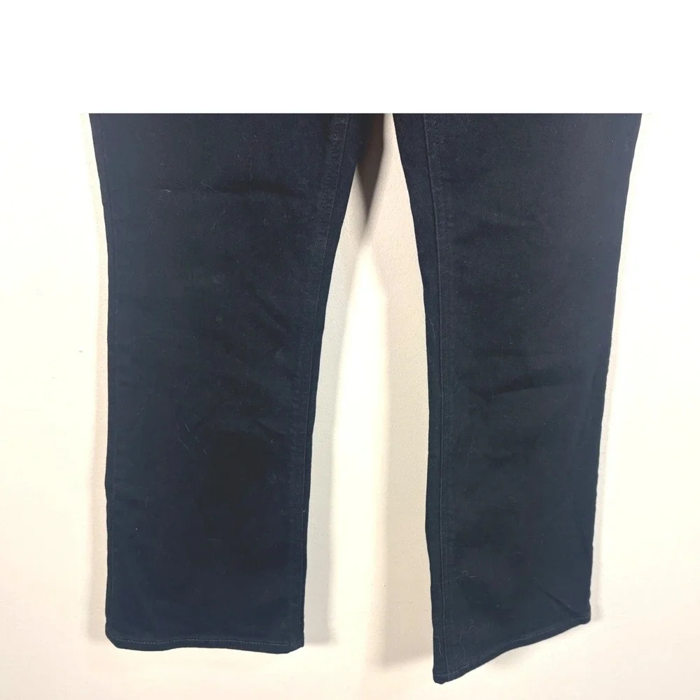 J.Crew‎ Mid-Rise Flare Crop Jeans Womens 27 Black Excellent Re-Imagined Denim